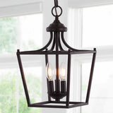 Tiffany 10" Iron Classic Midcentury Pendant Lantern