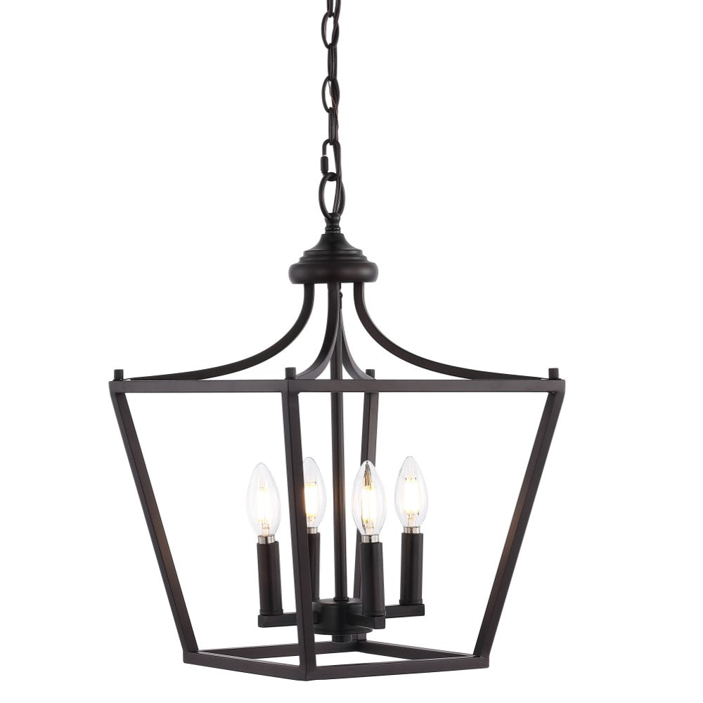 Tiffany 10" Iron Classic Midcentury Pendant Lantern