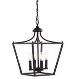 Tiffany 10" Iron Classic Midcentury Pendant Lantern