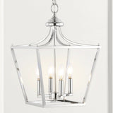 Tiffany 10" Iron Classic Midcentury Pendant Lantern
