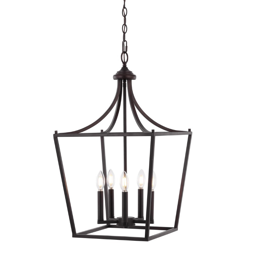 Tiffany 10" Iron Classic Midcentury Pendant Lantern