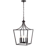 Tiffany 10" Iron Classic Midcentury Pendant Lantern