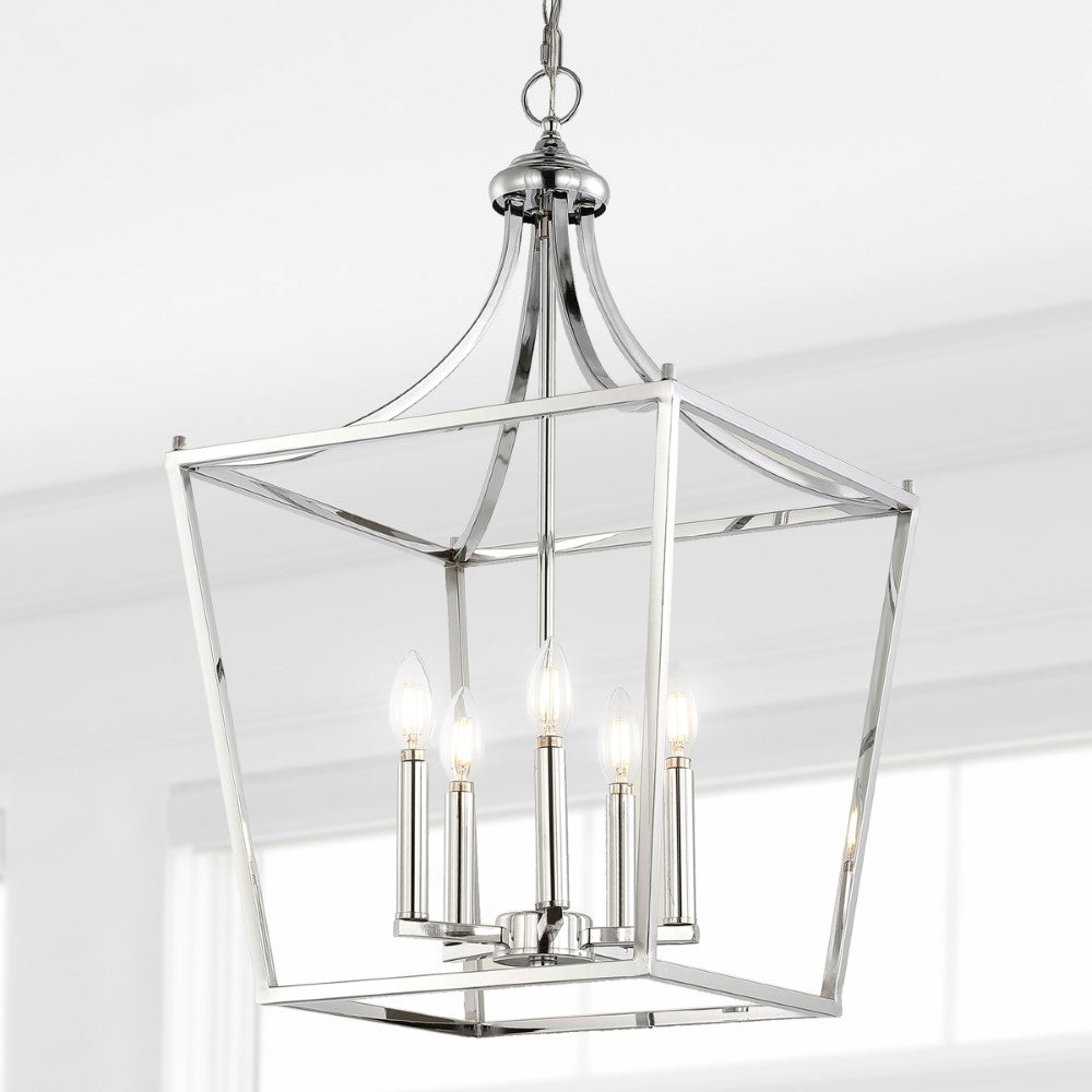 Tiffany 10" Iron Classic Midcentury Pendant Lantern