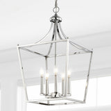 Tiffany 10" Iron Classic Midcentury Pendant Lantern