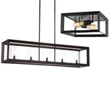 13" 2-light LED Flush Mount & 38.5" Linear 5-Light LED Pendant Bundle