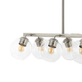 Sydney 33.5" Farmhouse Bohemian Iron/Glass Linear LED Pendant