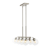 Sydney 33.5" Farmhouse Bohemian Iron/Glass Linear LED Pendant
