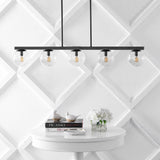 Rogers Parisian 45.5" Modern Glam Iron Globe Linear LED Pendant