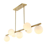 Rogers Parisian 45.5" Modern Glam Iron Globe Linear LED Pendant