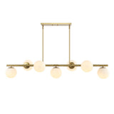 Rogers Parisian 45.5" Modern Glam Iron Globe Linear LED Pendant