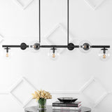 Rogers Parisian 45.5" Modern Glam Iron Globe Linear LED Pendant