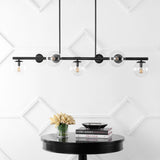 Rogers Parisian 45.5" Modern Glam Iron Globe Linear LED Pendant