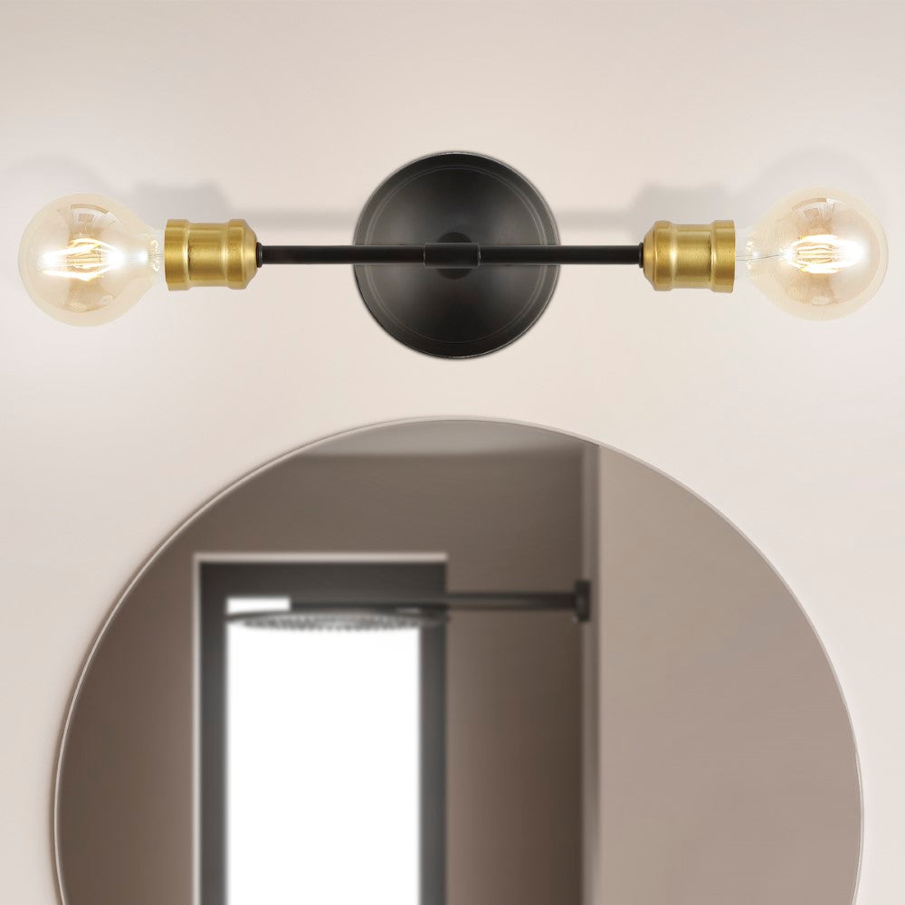 Cowie 13.25" Industrial Farmhouse Iron LED Vanity