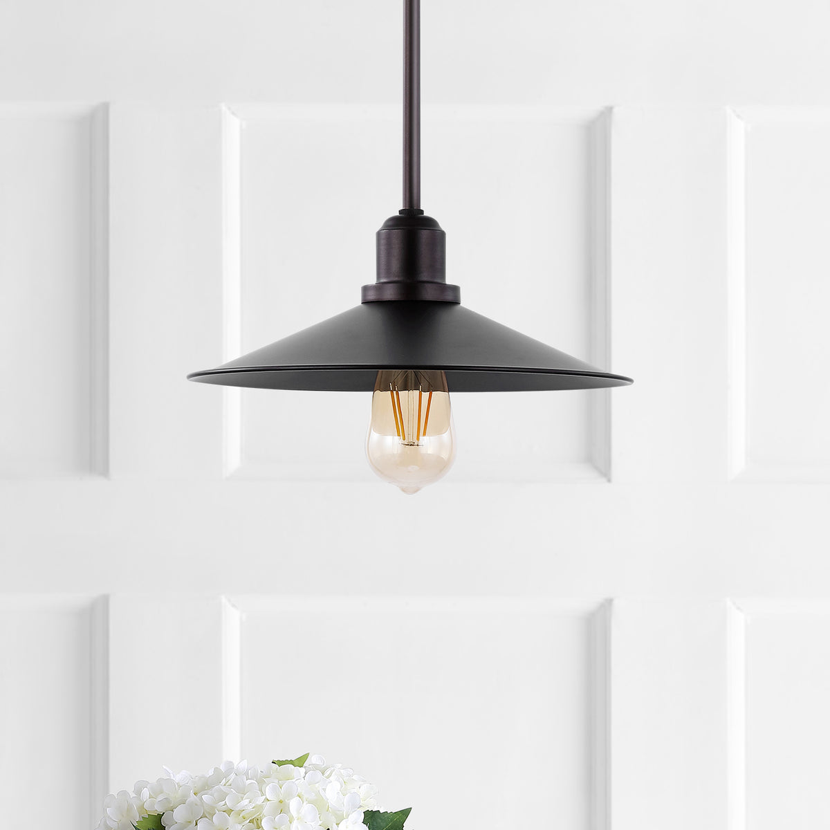 Mccarthy 34.25" Metal Farmhouse Industrial LED Pendant