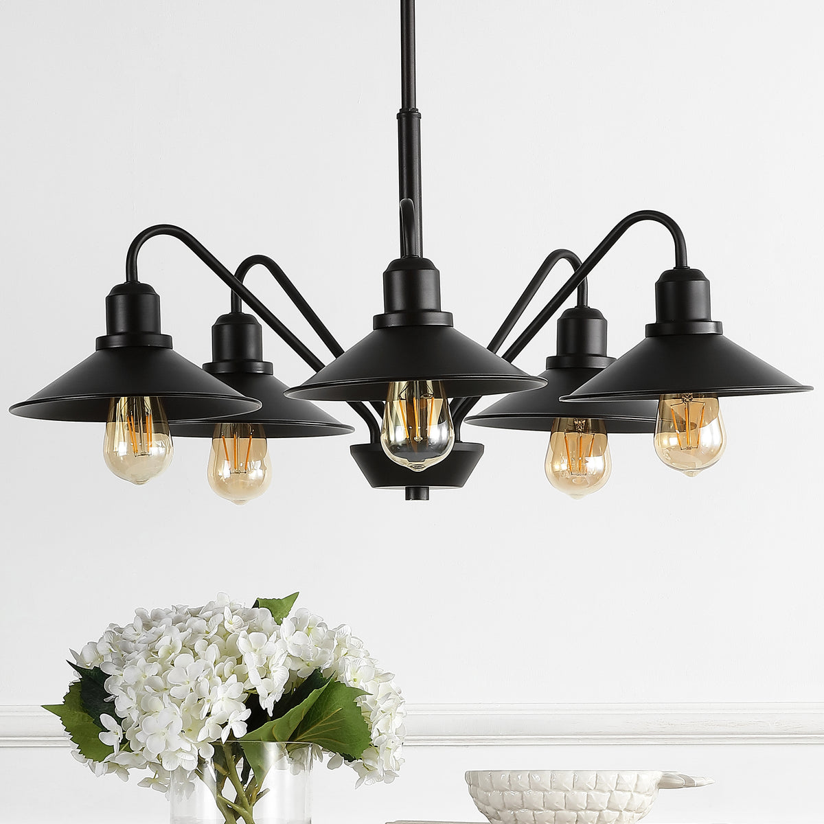 Mccarthy 34.25" Metal Farmhouse Industrial LED Pendant