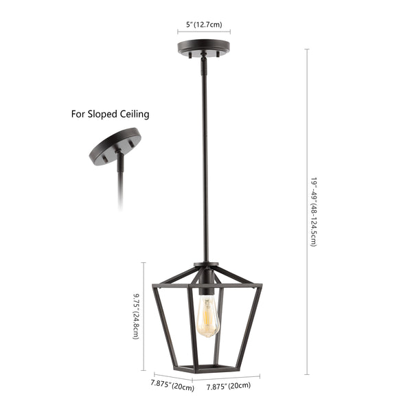 Dimension Image Oil Rubbed Bronze / 1 Light