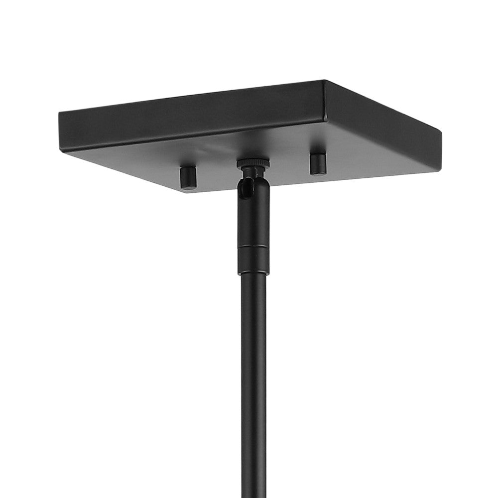 Darwin 8" Industrial Farmhouse Iron/Glass LED Pendant