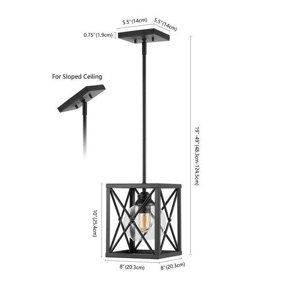 Dimension Image Oil Rubbed Bronze / 1 Light