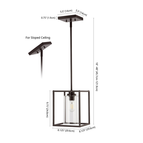 Dimension Image Oil Rubbed Bronze / 1 Light
