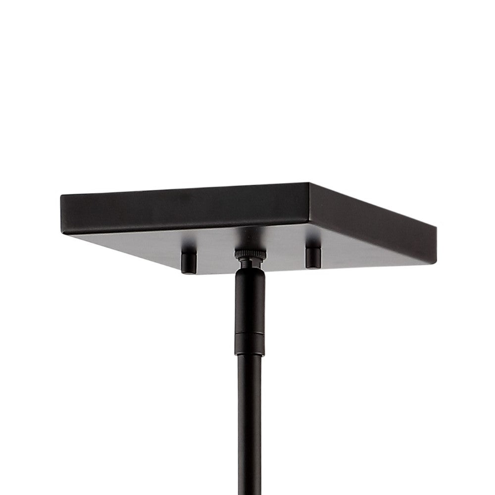 Pagoda 8.13" Industrial Farmhouse Iron/Glass LED Pendant