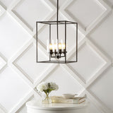 Pagoda 8.13" Industrial Farmhouse Iron/Glass LED Pendant