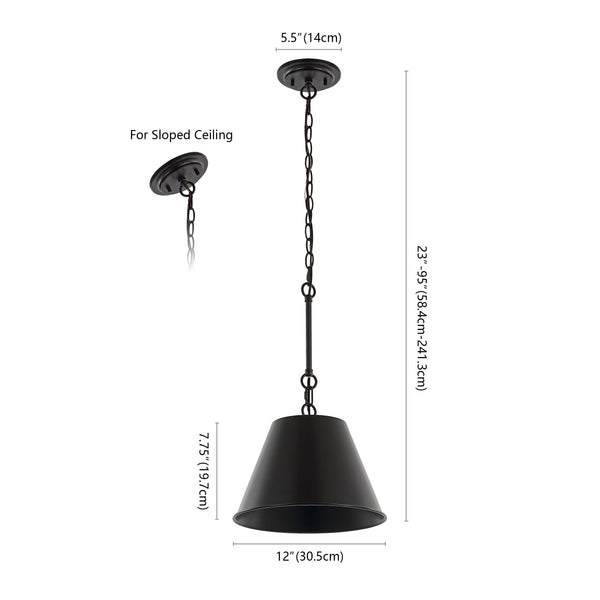 Dimension Image Oil Rubbed Bronze / 12