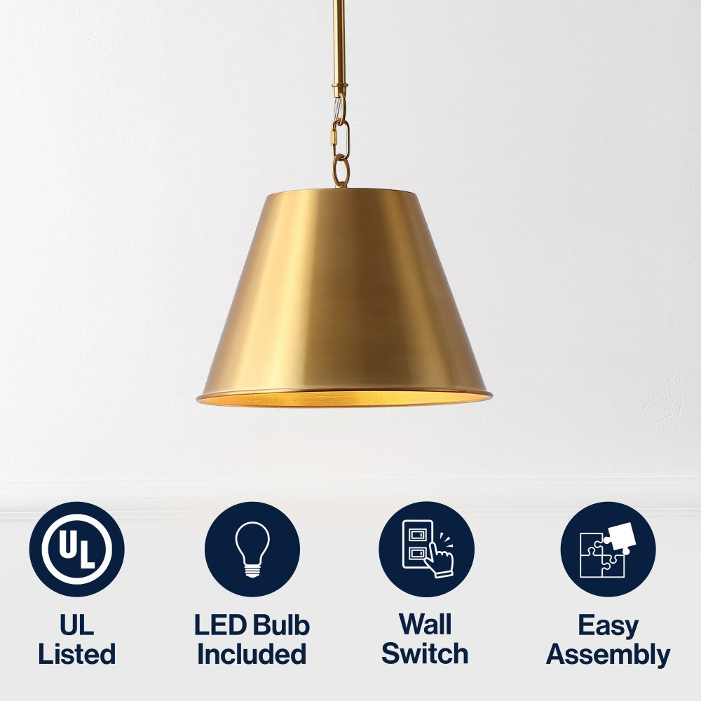 Alden Industrial Farmhouse Iron LED Pendant