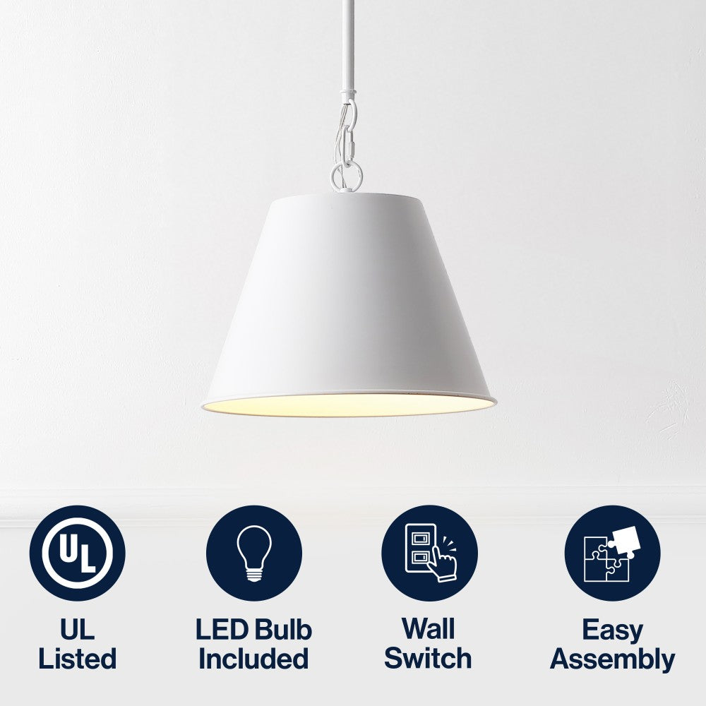 Alden Industrial Farmhouse Iron LED Pendant