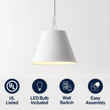 Alden Industrial Farmhouse Iron LED Pendant