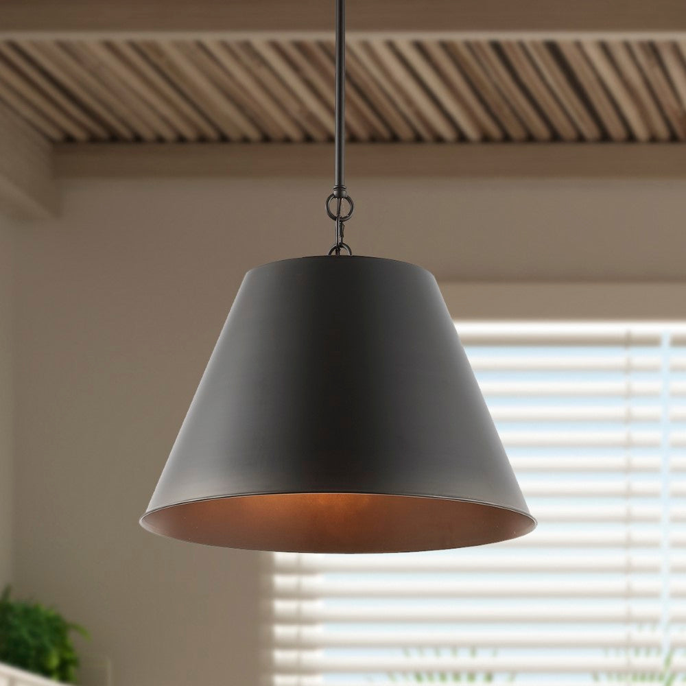 Alden Industrial Farmhouse Iron LED Pendant
