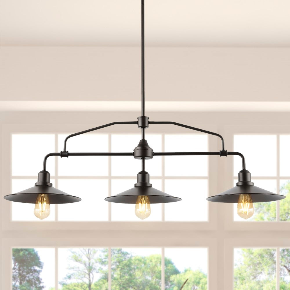 Mccarthy 34.25" Metal Farmhouse Industrial LED Pendant