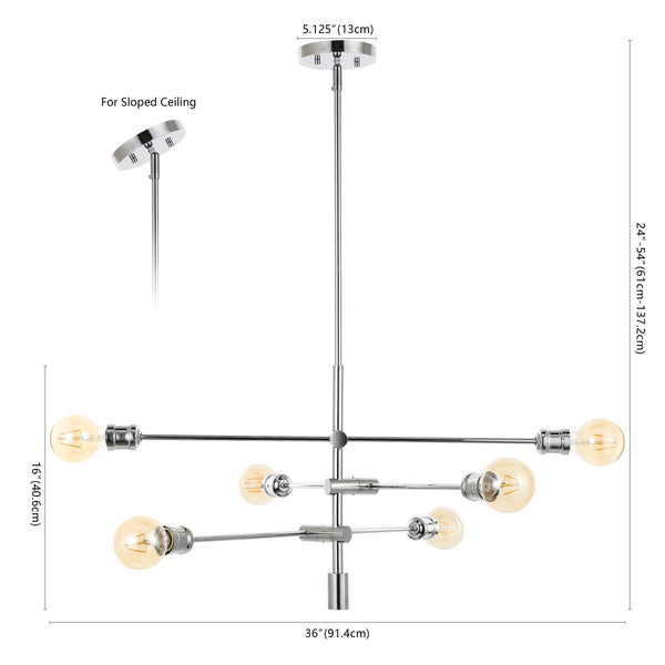 Dimension Image Chrome / 6 Light