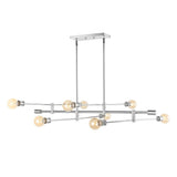 Diya 36" Modern Vintage Iron Arm-Adjustable LED Chandelier