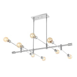 Diya 36" Modern Vintage Iron Arm-Adjustable LED Chandelier