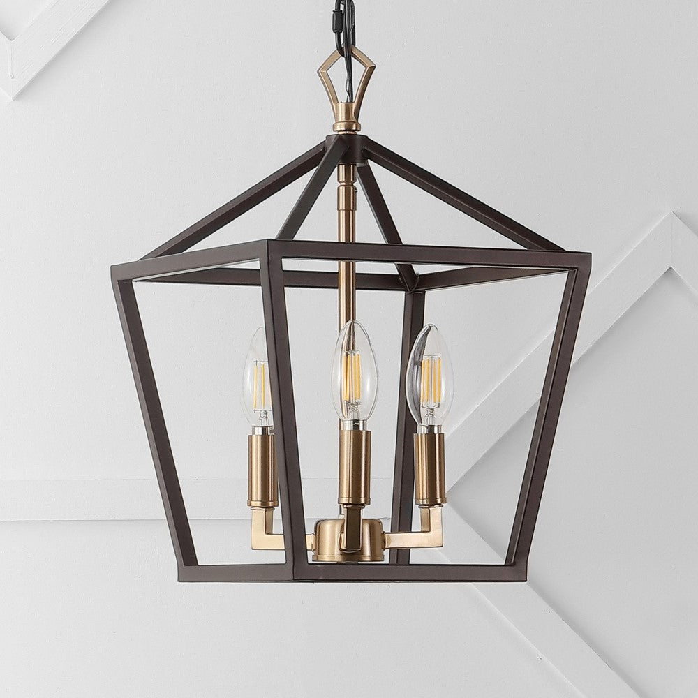 Iris 10" Iron Classic Modern Lantern LED Pendant
