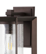 Shirley 7.25" Iron/Glass Modern Rustic Cube LED Outdoor Lantern Set 2
