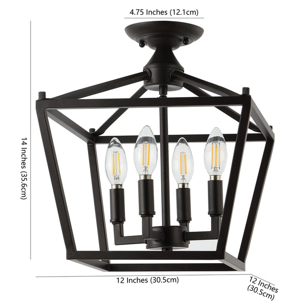 Dimension Image Oil Rubbed Bronze / 4 Light