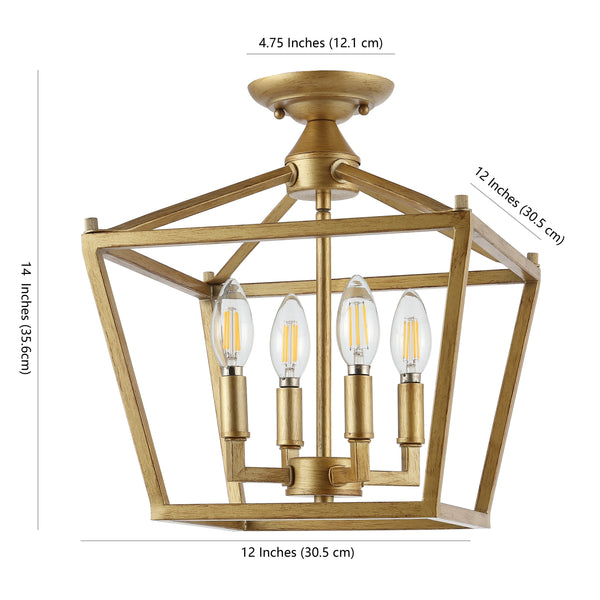 Dimension Image Brass Gold / 4 Light