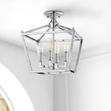 Flergo Iron Modern Farmhouse LED Flush Mount