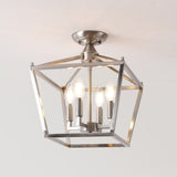 Flergo Iron Modern Farmhouse LED Flush Mount