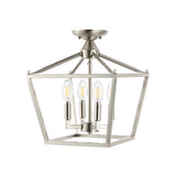 Flergo Iron Modern Farmhouse LED Flush Mount