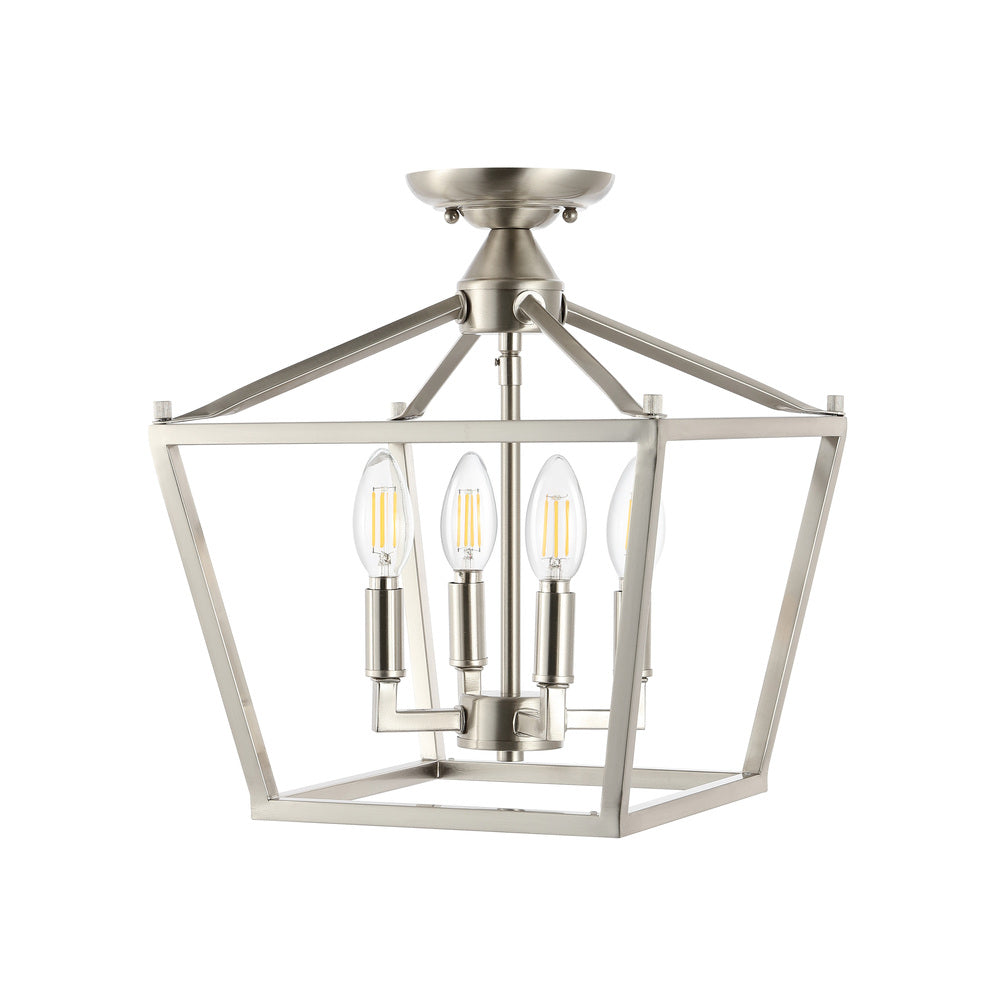 Flergo Iron Modern Farmhouse LED Flush Mount
