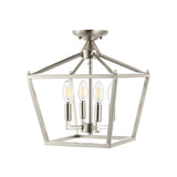 Flergo Iron Modern Farmhouse LED Flush Mount