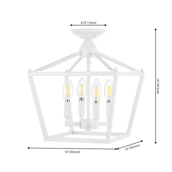 Dimension Image White / 4 Light