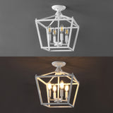 Flergo Iron Modern Farmhouse LED Flush Mount