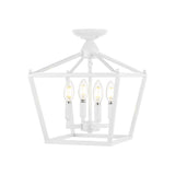Flergo Iron Modern Farmhouse LED Flush Mount