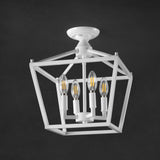 Flergo Iron Modern Farmhouse LED Flush Mount