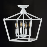 Flergo Iron Modern Farmhouse LED Flush Mount
