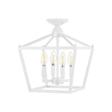 Flergo Iron Modern Farmhouse LED Flush Mount