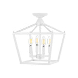 Flergo Iron Modern Farmhouse LED Flush Mount